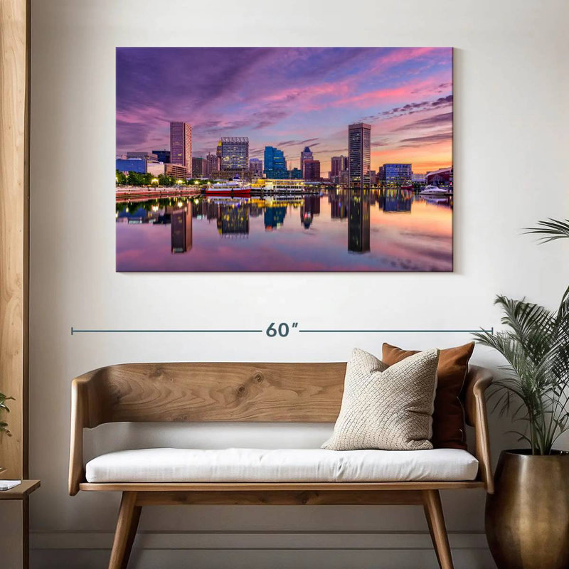 Kavia Baltimore Skyline, H 32 po x l 48 po