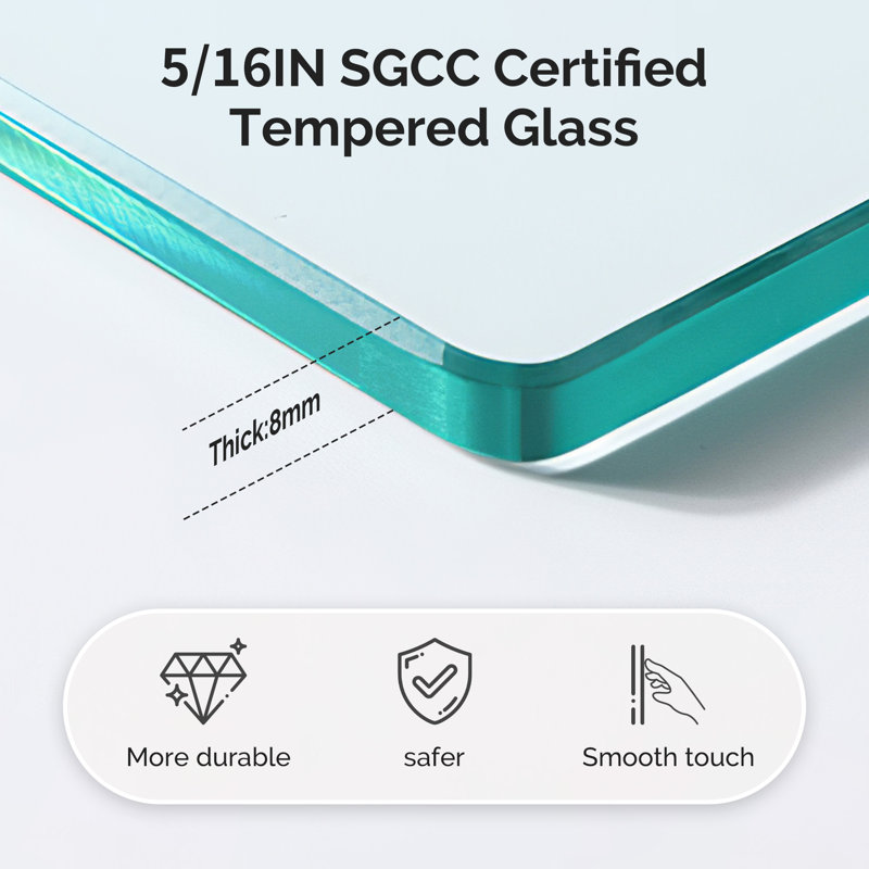56-60" W x 74" H Frameless Single Sliding Soft-Close Shower Doors, 5/16" Thick SGCC Tempered Glass, Stainless Steel Hardware