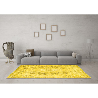 Washable Floral Indoor Rug