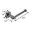 Porte-papier hygiénique gris pistolet-128699418