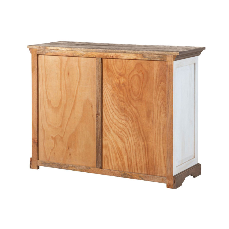 Toulouse 120cm Solid Wood Sideboard, Lacquered White