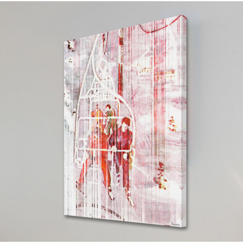 «Chairlift», reproduction sur toile tendue, H 12 po x l 8 po x P 1,5 po