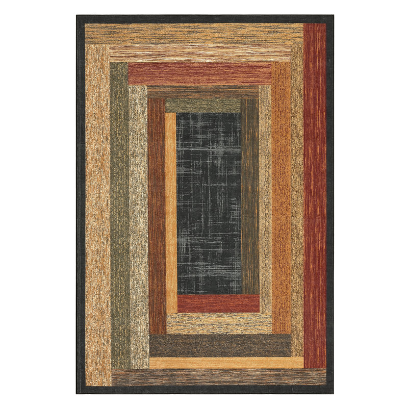 Xhemir Washable Ombre Indoor Rug, Rectangle 10' x 13'