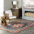 Hera Medallion SplashGuard Machine Washable Area Rug-627799598