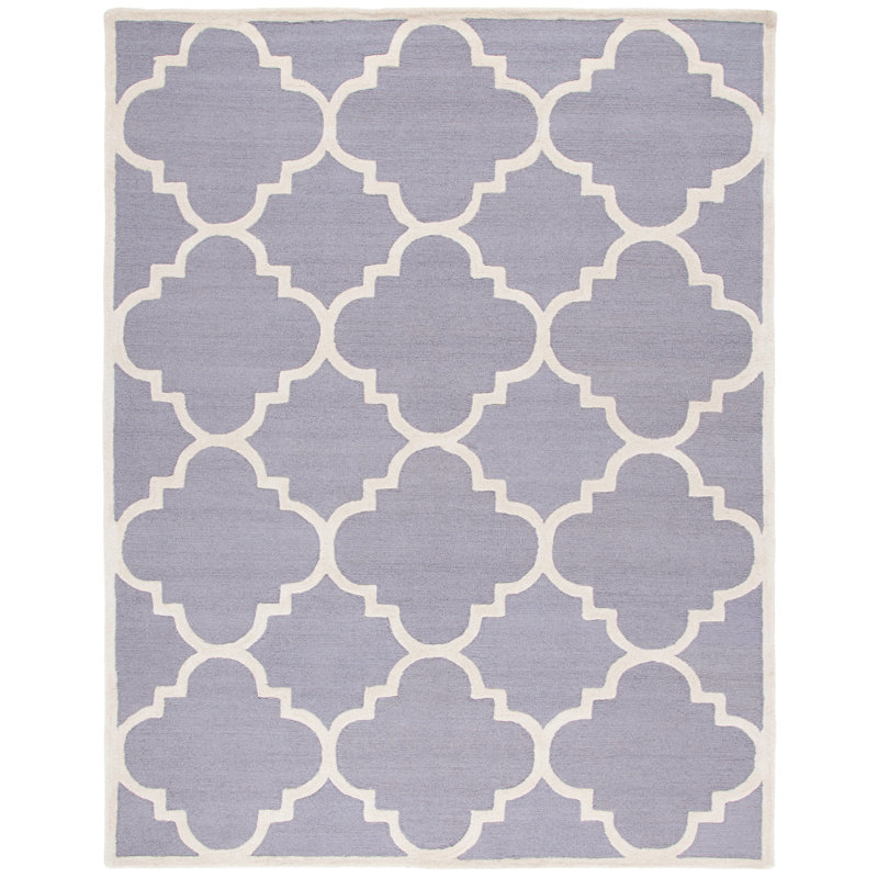 Cannen Hand Tufted Wool Geometric Rug, Rectangle 8' x 10'