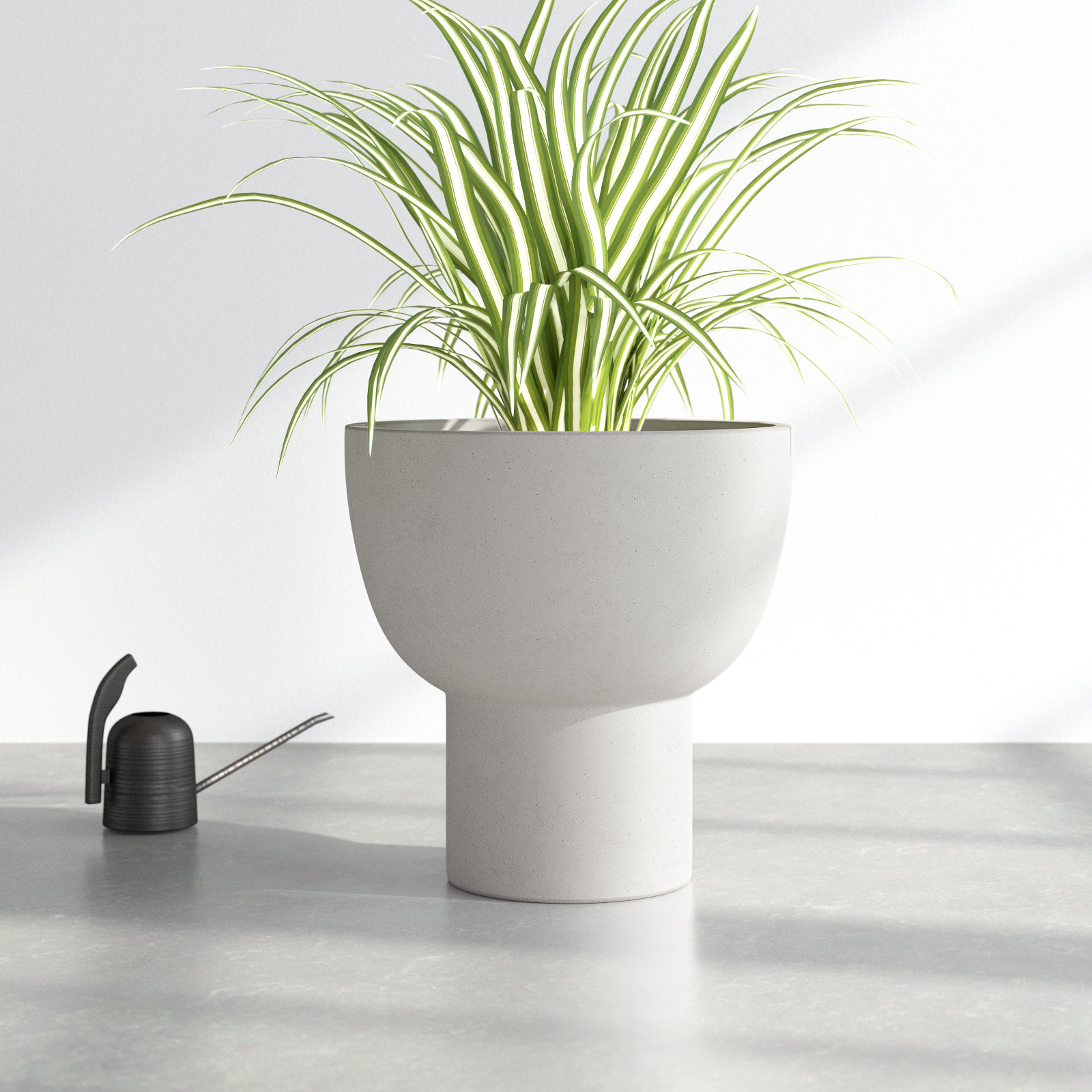 Handmade Ceramic Urn Planter, 20" H x 19.75" W x 19.75" D