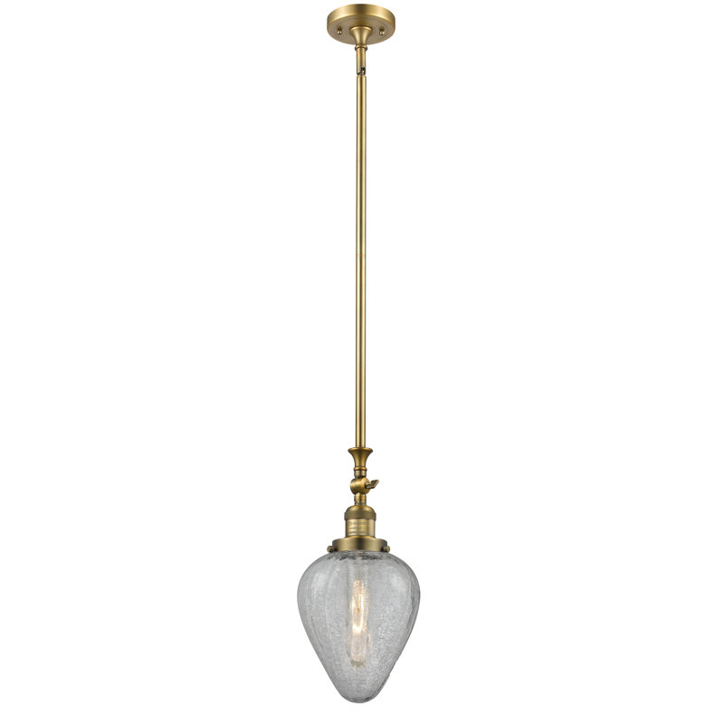Luminaire suspendu 1 lumière Shauna, Laiton brossé