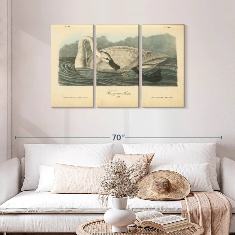 Brampt Trumpeter Swan, 28" H x 45" W