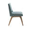 Chaise d'appoint rembourrée en bois massif Celsi-1033216158