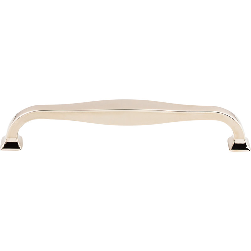 Contour Bar Pull, Polished Nickel, 6 5/16" Center to Center