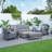 Kisan 7 - Person Patio Conversation Set with Cushions-751391557