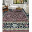 Wool Oriental Area Rug in Rust/Black