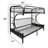 Alycea Futon Bunk Bed with Built-in Ladders-780040294-780040284