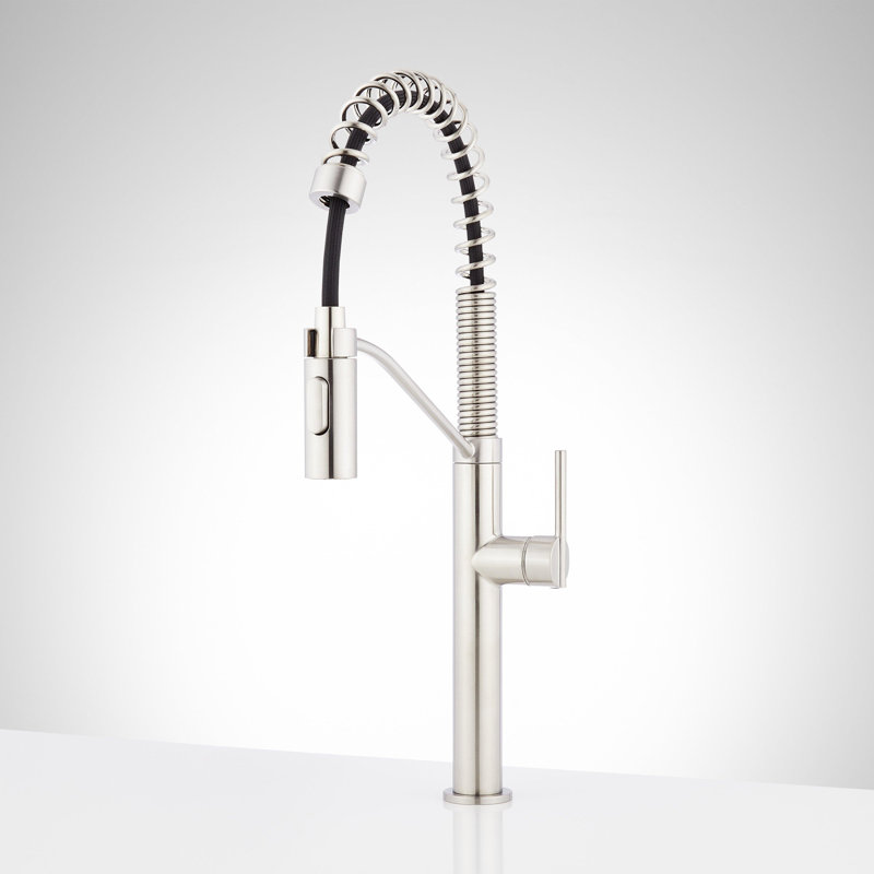 Robinet de cuisine à poignée simple Eiler, Acier inoxydable