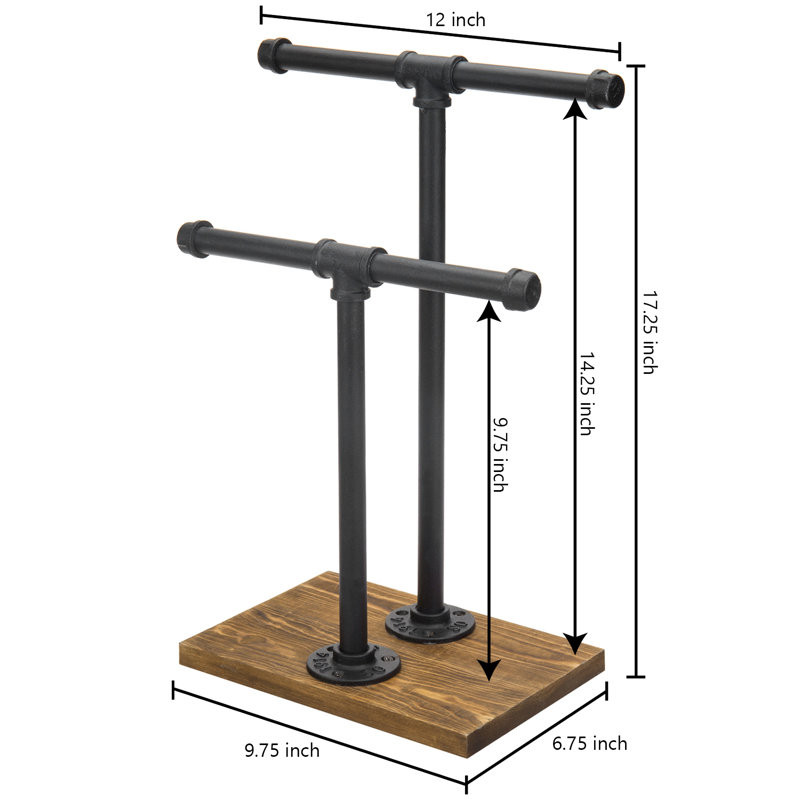 Industrial Bar Jewellery Stand