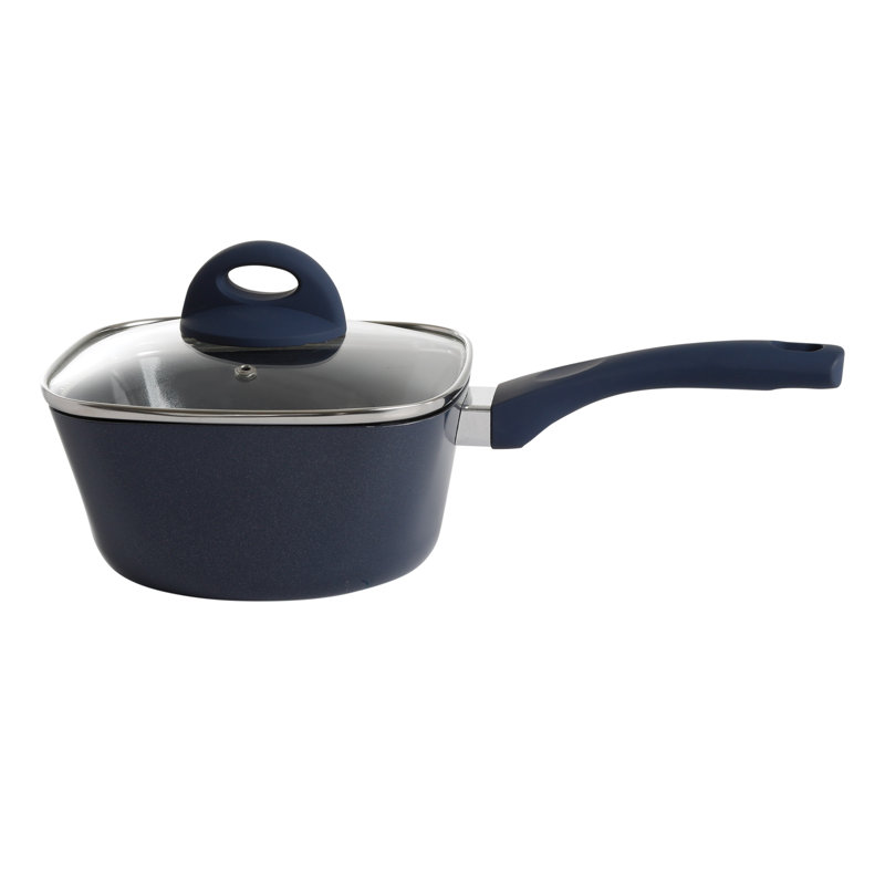 Soho Lounge Blue 10-Piece Nonstick Aluminum Cookware Set
