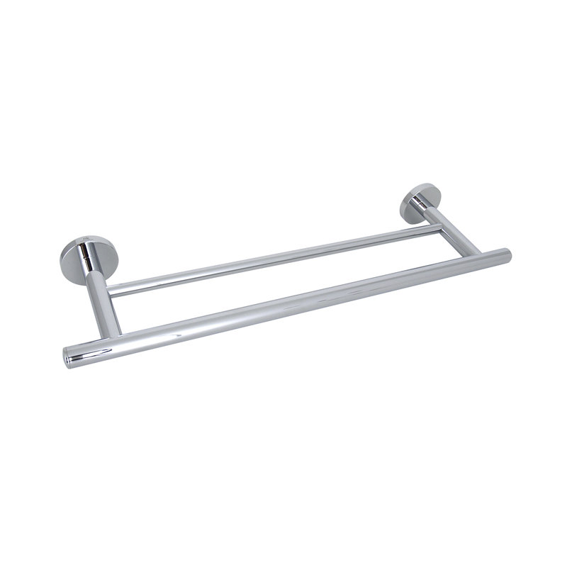 Hotels Double Wall Mounted Towel Bar, 2.38" H x 23.63" L x 5.38" D