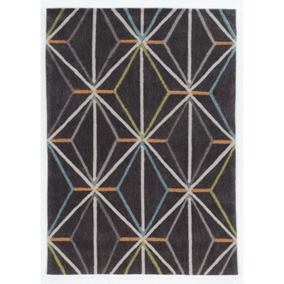 Equelle Handmade Rug Charcoal And Multi