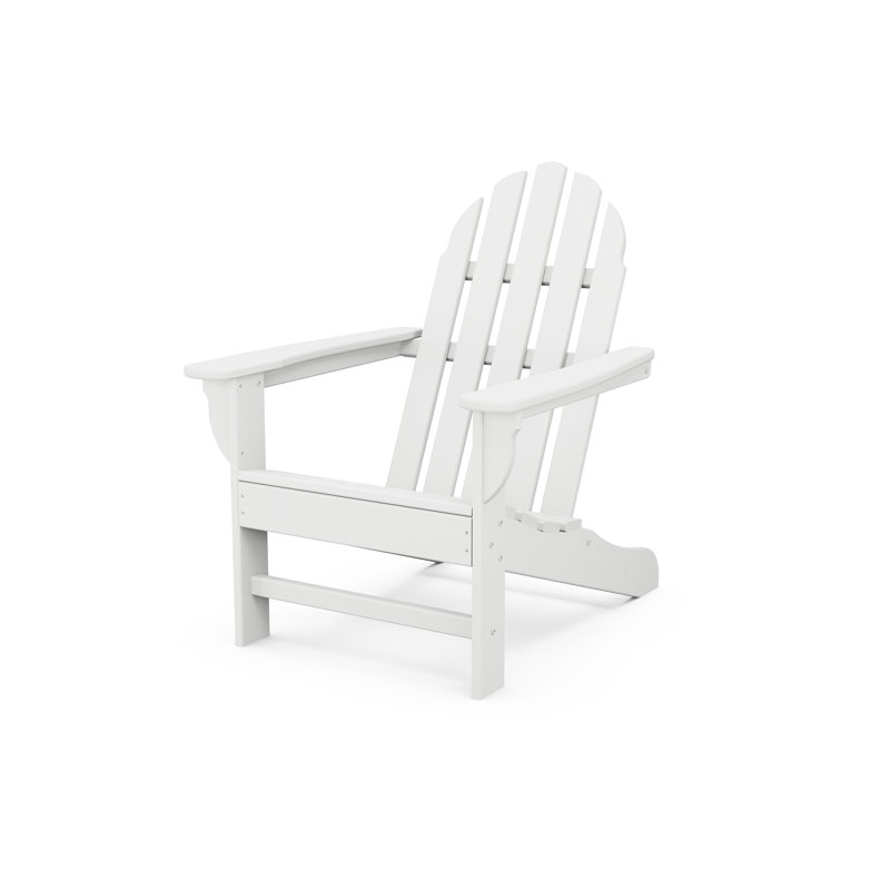Chaise Adirondack POLYWOOD x Sol 72 Jamarion, Blanc