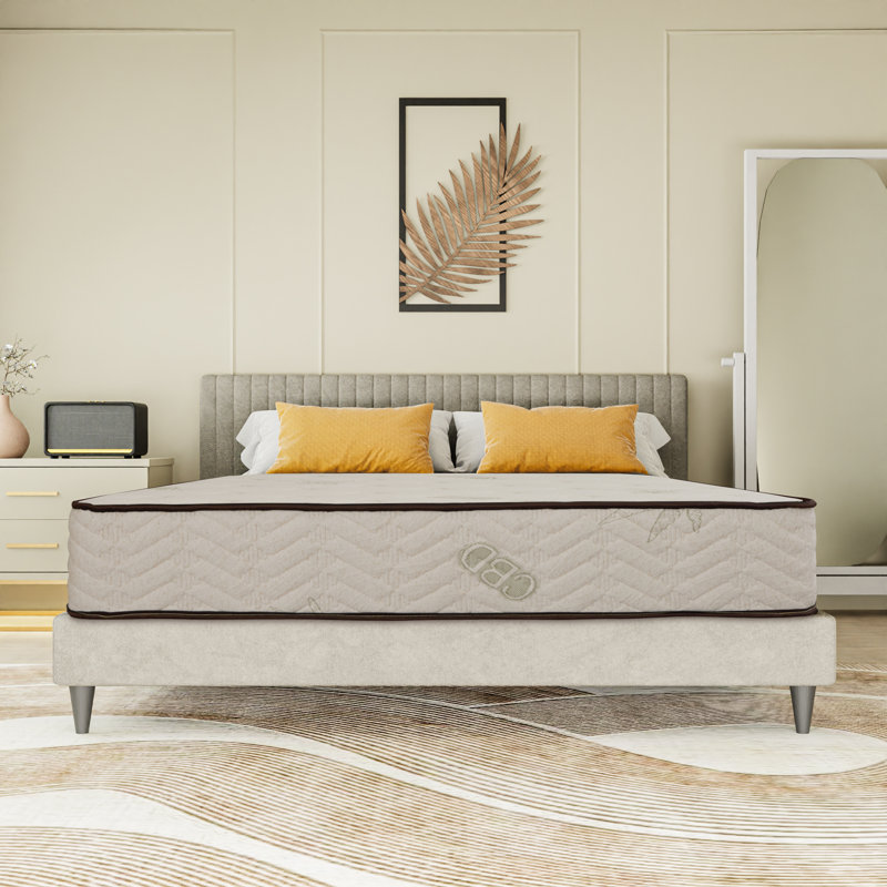  Matelas orthopédique avec matelas matelassé ferme de 12,5 pouces, Grand lit