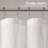 Candice White Textured Geometric 72x84'' Sheer Shower Curtain-117880690-117880689