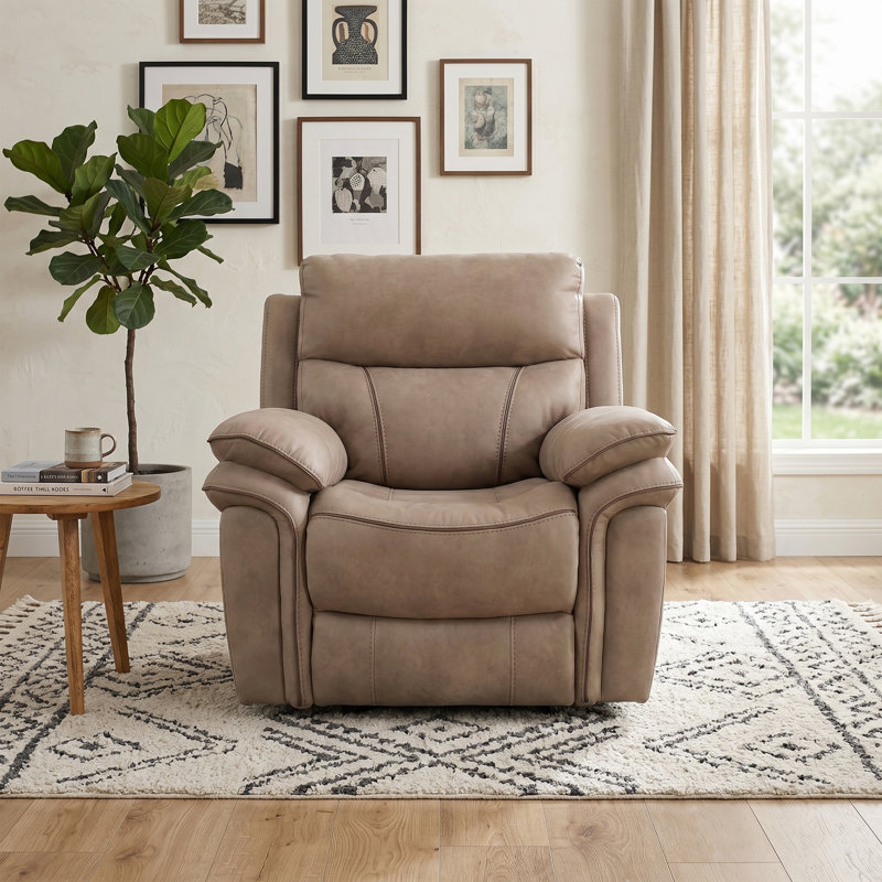 Adalynn 106cm Wide Standard Recliner, Sahara