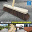 18" Outdoor Broom Heavy Duty Stiff Yard Brush and Handle