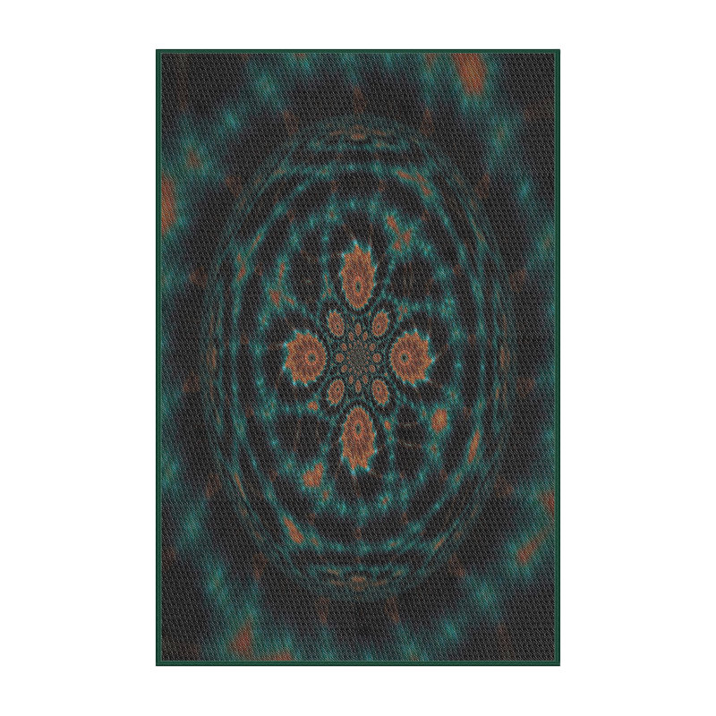 Tapis noir, Rectangle 5 pi x 7 pi