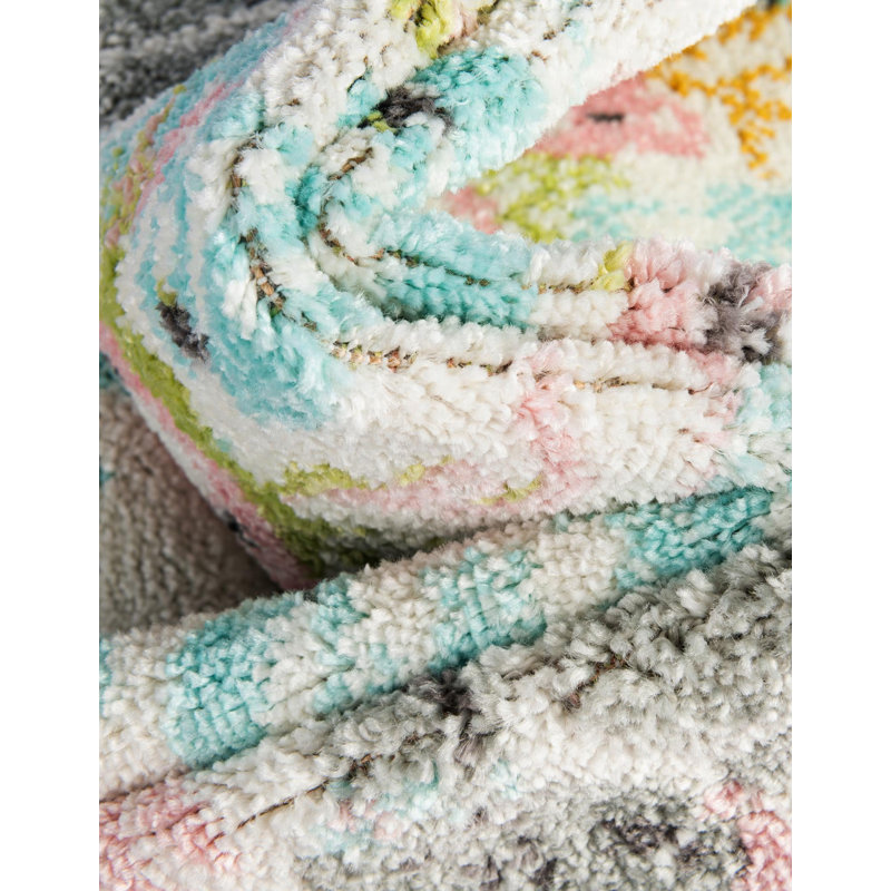 Tapis pour enfant Unique Loom Peekaboo Whimsy, Tapis de couloir 2 pi 2 po x 6 pi 1 po