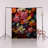 Multi-Colored Floral Rose Daisy Patterned Creative Modern Decorative Rug-1075051515