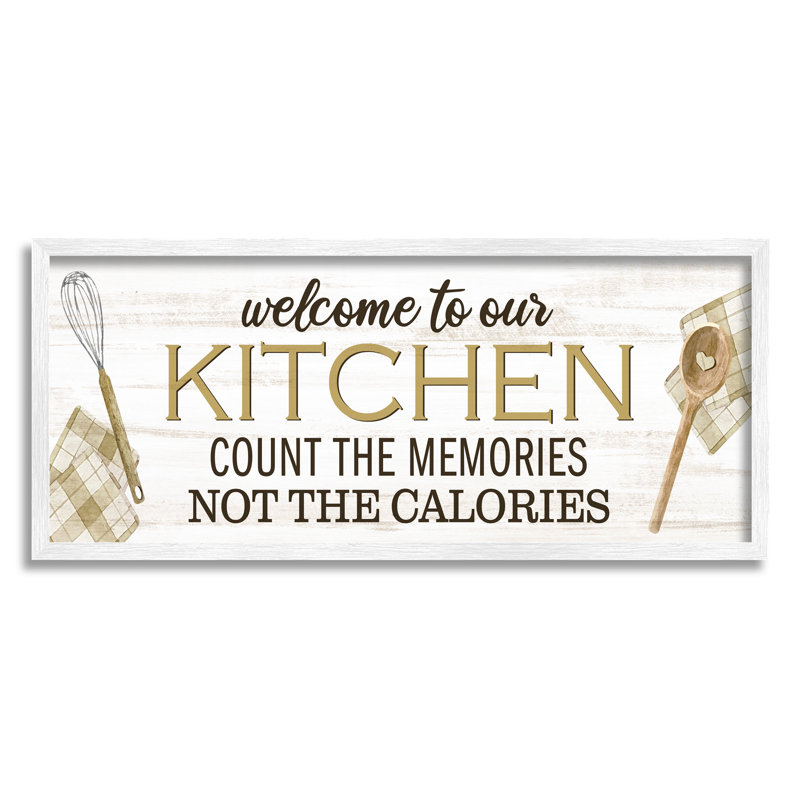 «Bb-011-Canvas Count Memories Not Calories On Canvas» par Kim Allen, reproduction