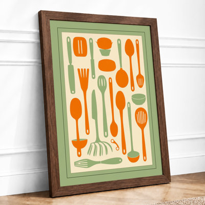Culinary Order Mid-Century - Framed Print