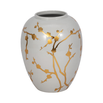 10" Gold Branches Vase