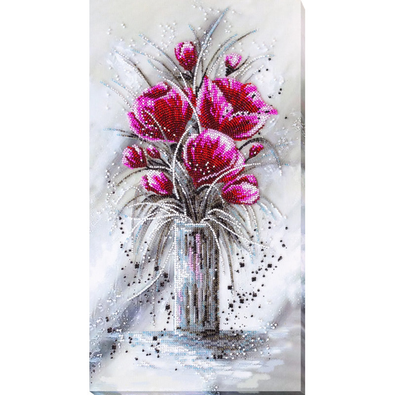 Abris Art Bead Embroidery Kit - Red emerald