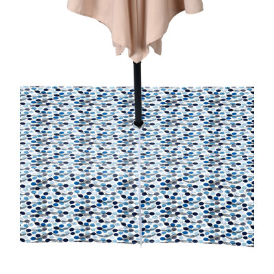 Whales Dots Water Repellent Tablecloth