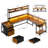 Mobean L-Shaped Computer Desk with Power Outlet-1875394629