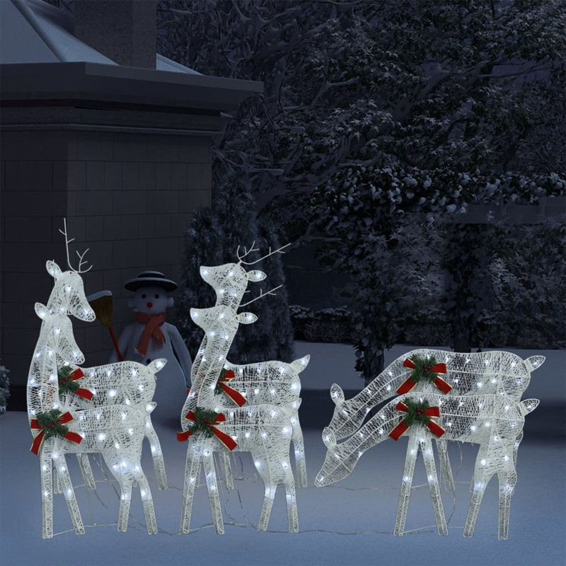 Éclairage de Noël de Noël avec lumières DEL, Blanc, 6
