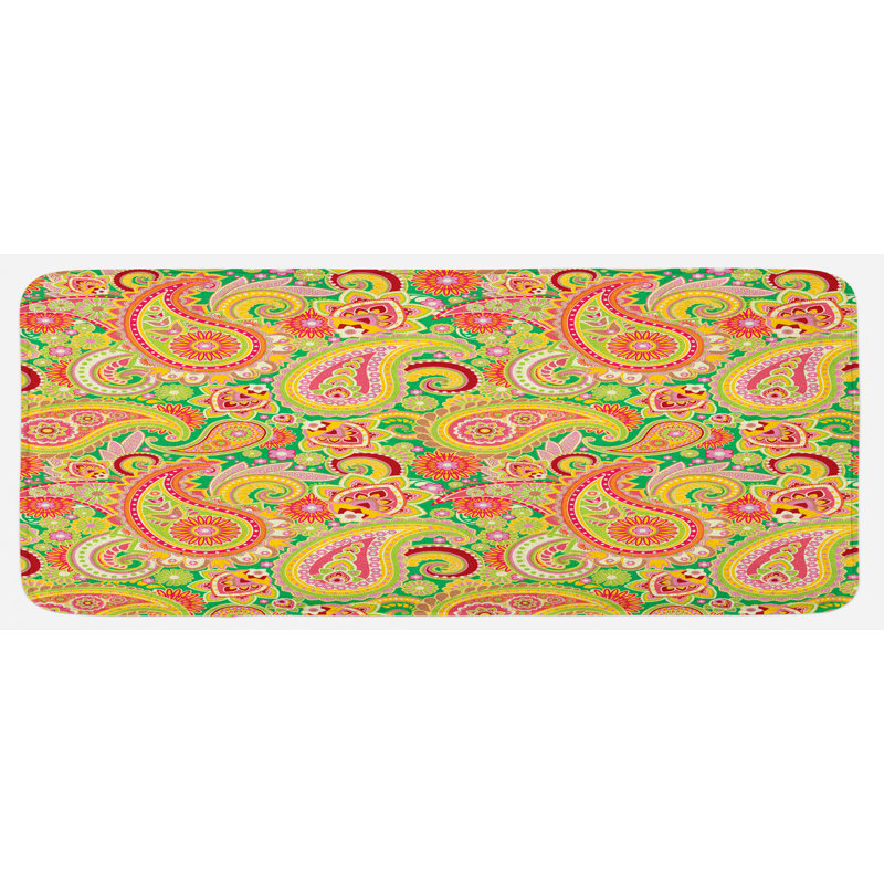 Tapis de cuisine, Vert / Jaune