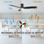 Ventilateur de plafond intelligent avec lumière Elwina
