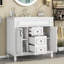 Meuble-lavabo de salle de bain avec 2 portes et 2 tiroirs-331684681