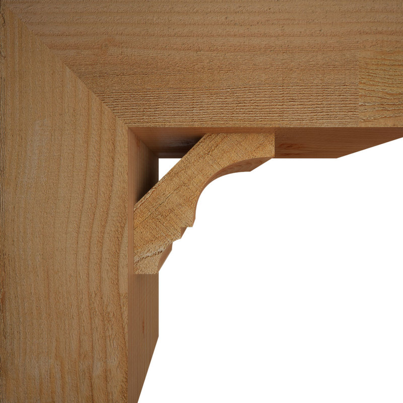 Support de bloc Balboa avec entretoise décalée, 18 po x 18 po, Sapin Douglas de l 8 po (scié brut)