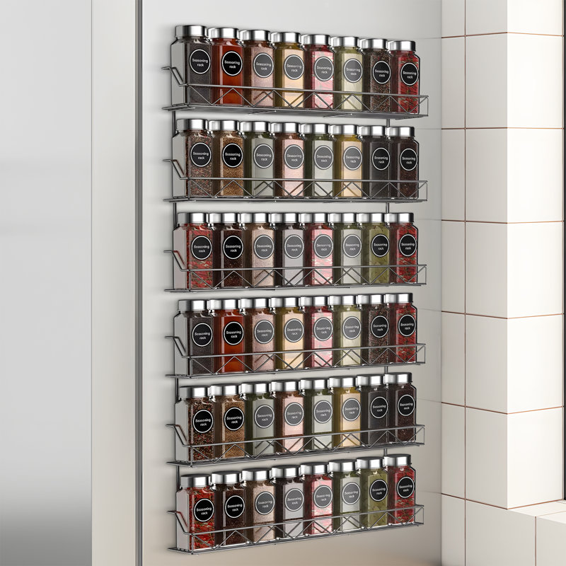3 Tier Spice Jar Rack, Silver