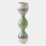 Bulb Striped Ceramic Table Vase