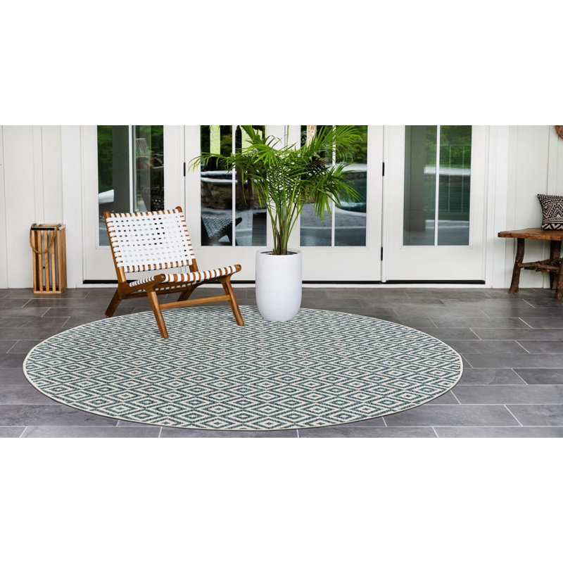 Tapis d'extérieur Destiny, Rond 6 pi 7 po
