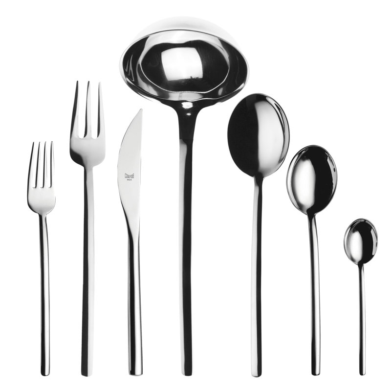 Ensemble de couverts raison - 51 pièces - Acier inoxydable, Argent argent