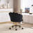 Izdyhaar Velvet Swivel Task Chair with Tufted Back-1662642296