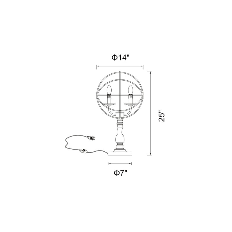 Margo Metal Table Lamp