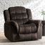 Fauteuil inclinable et oscillant classique en tissu classique pour un confort et une élégance inégalés dans tout espace de vie