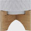 PLATEAU 5 "AVEC SUPPORT CHEVRON, BLANC