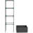Galvanized Planter Box, 24" X 24" X 73.5" Raised Garden Bed With Tomato Cage For Climbing Vines, Dark Gray-19215031